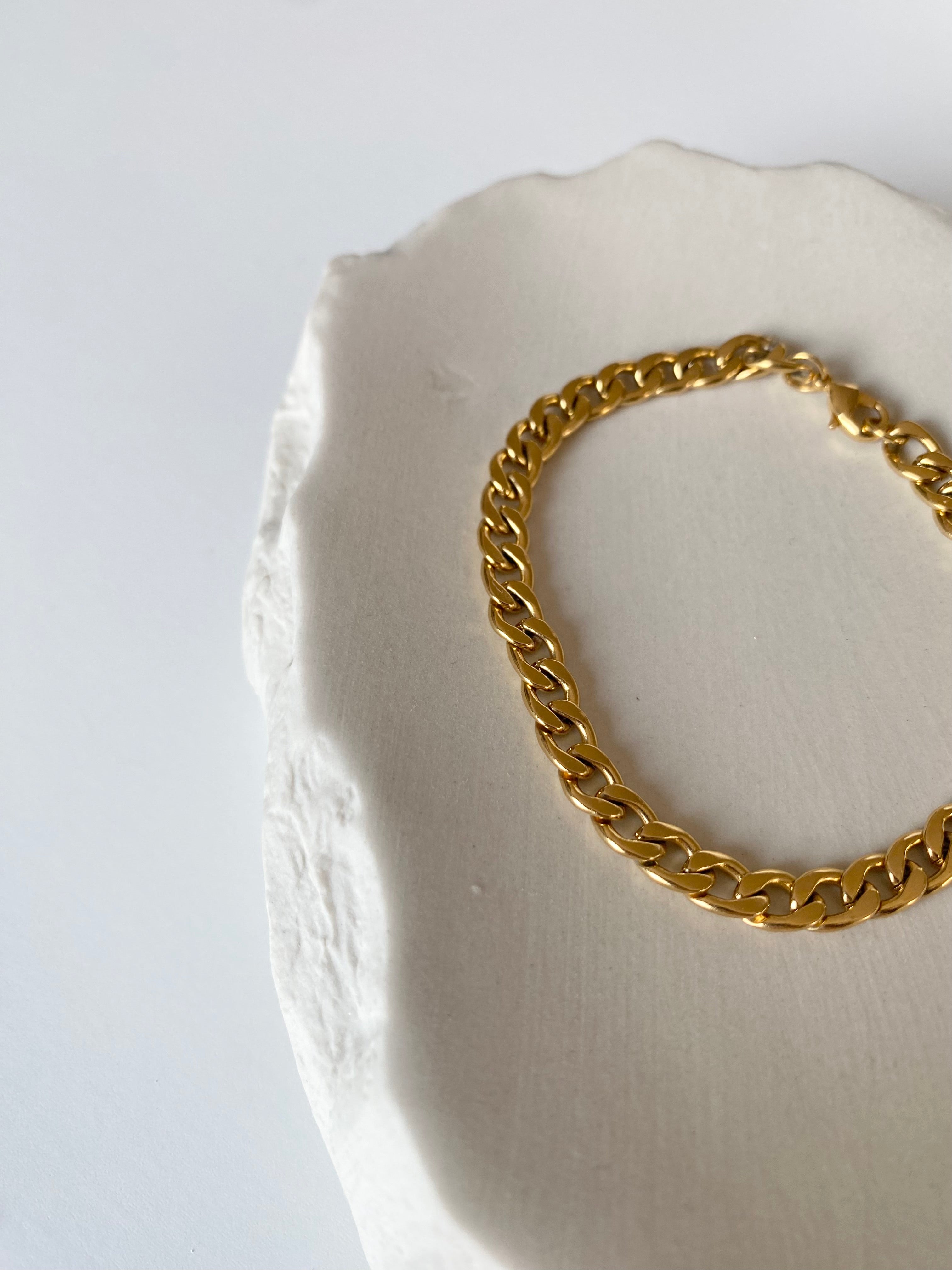 Sample Sale Armband Gliederkette Gold