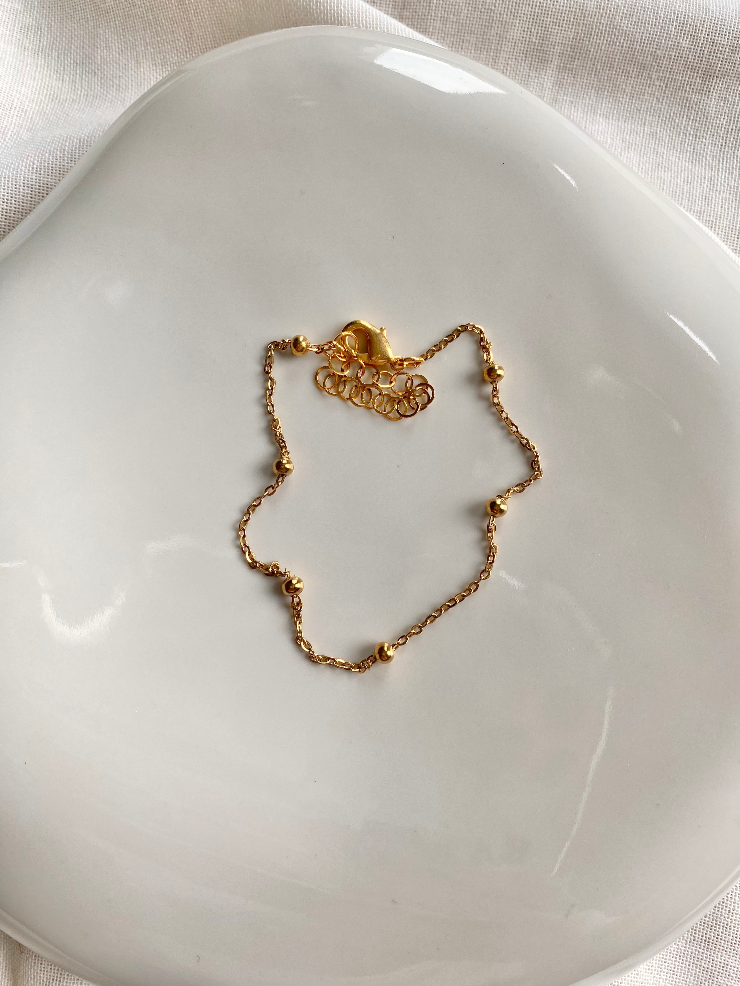 Sample Sale Fußkettchen Gold