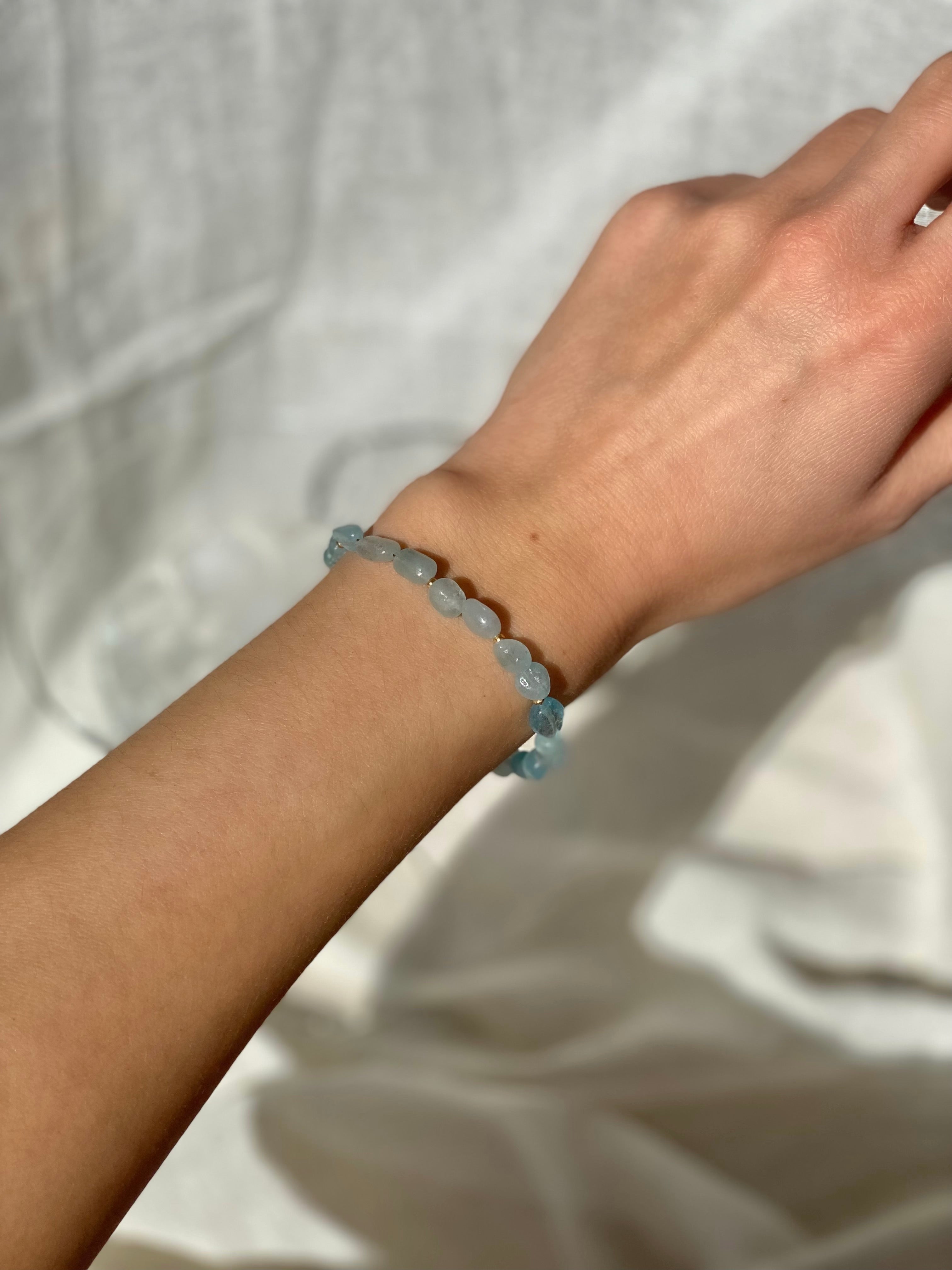 Nanami Bracelet | Aquamarin-Armband