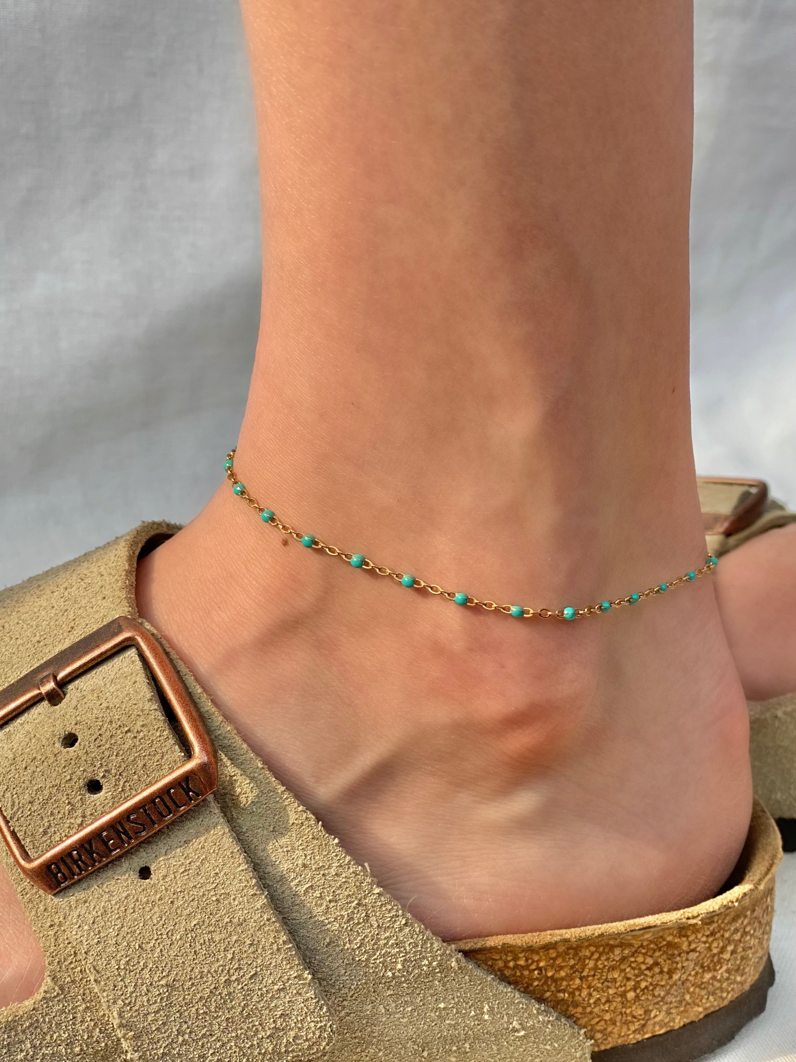 Gaia Anklet Türkis