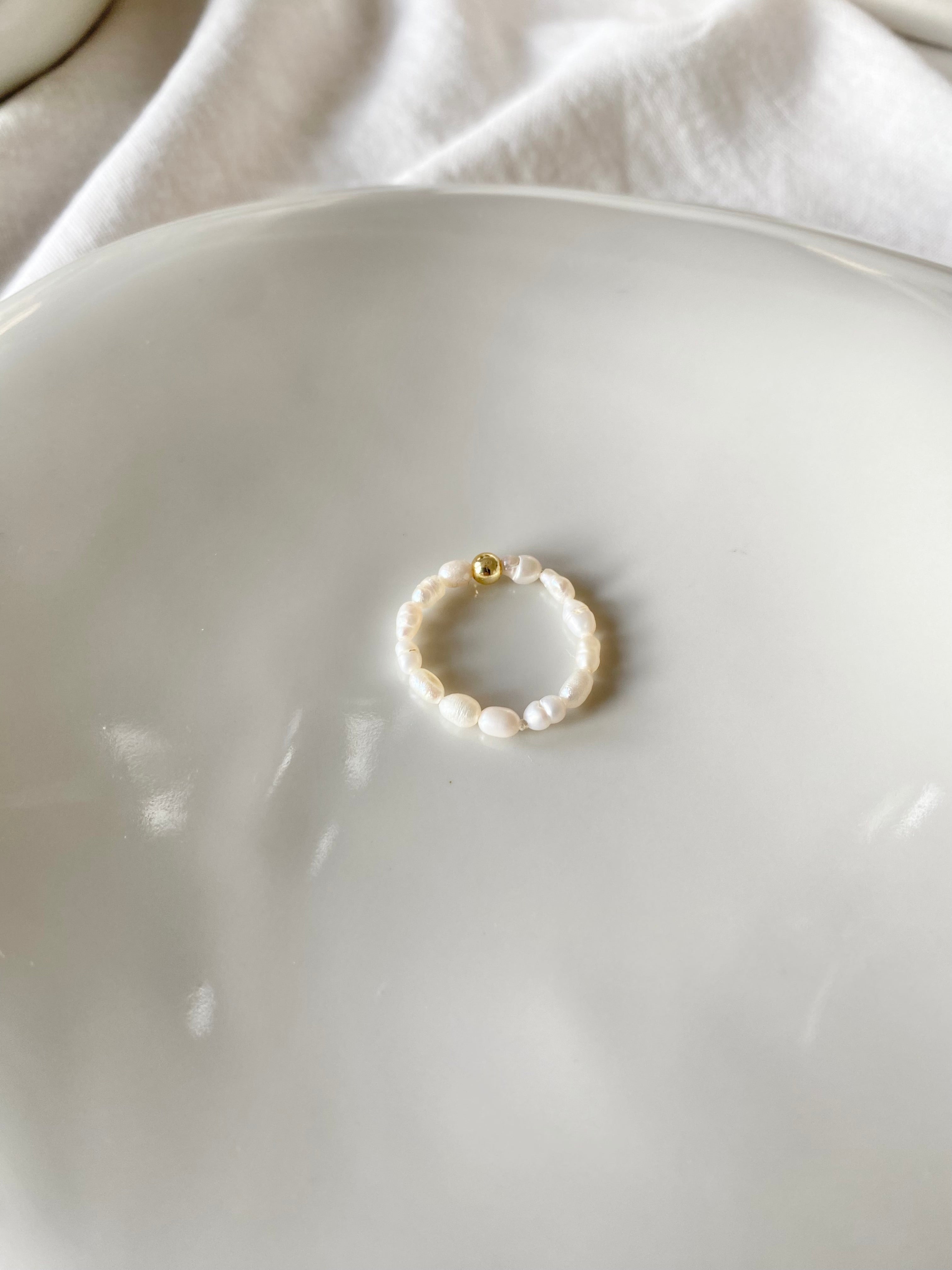 Tiny Pearl Ring | Süßwasserperlen Ring