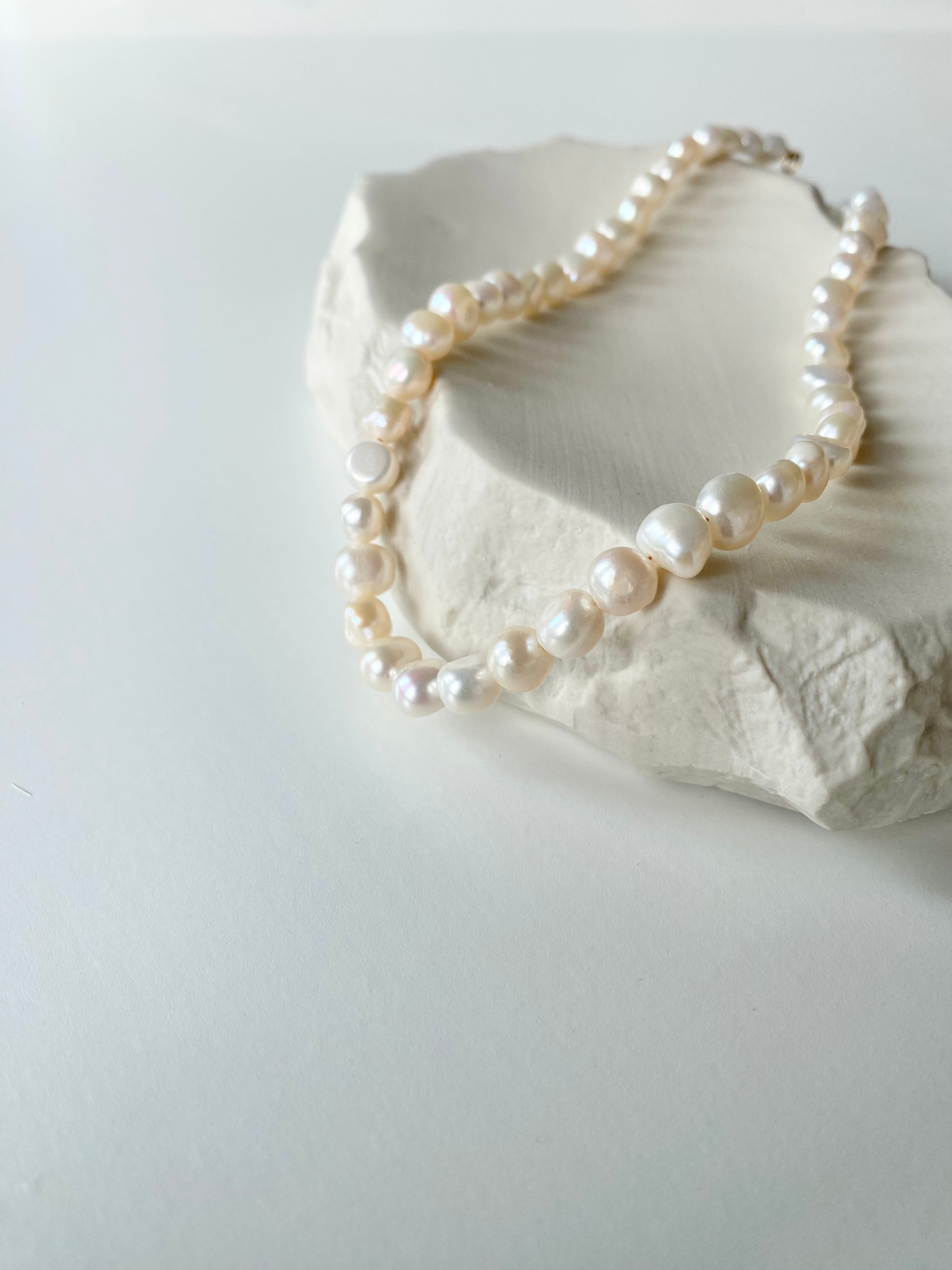 Big Pearl Choker | Kette mit Süßwasserperlen