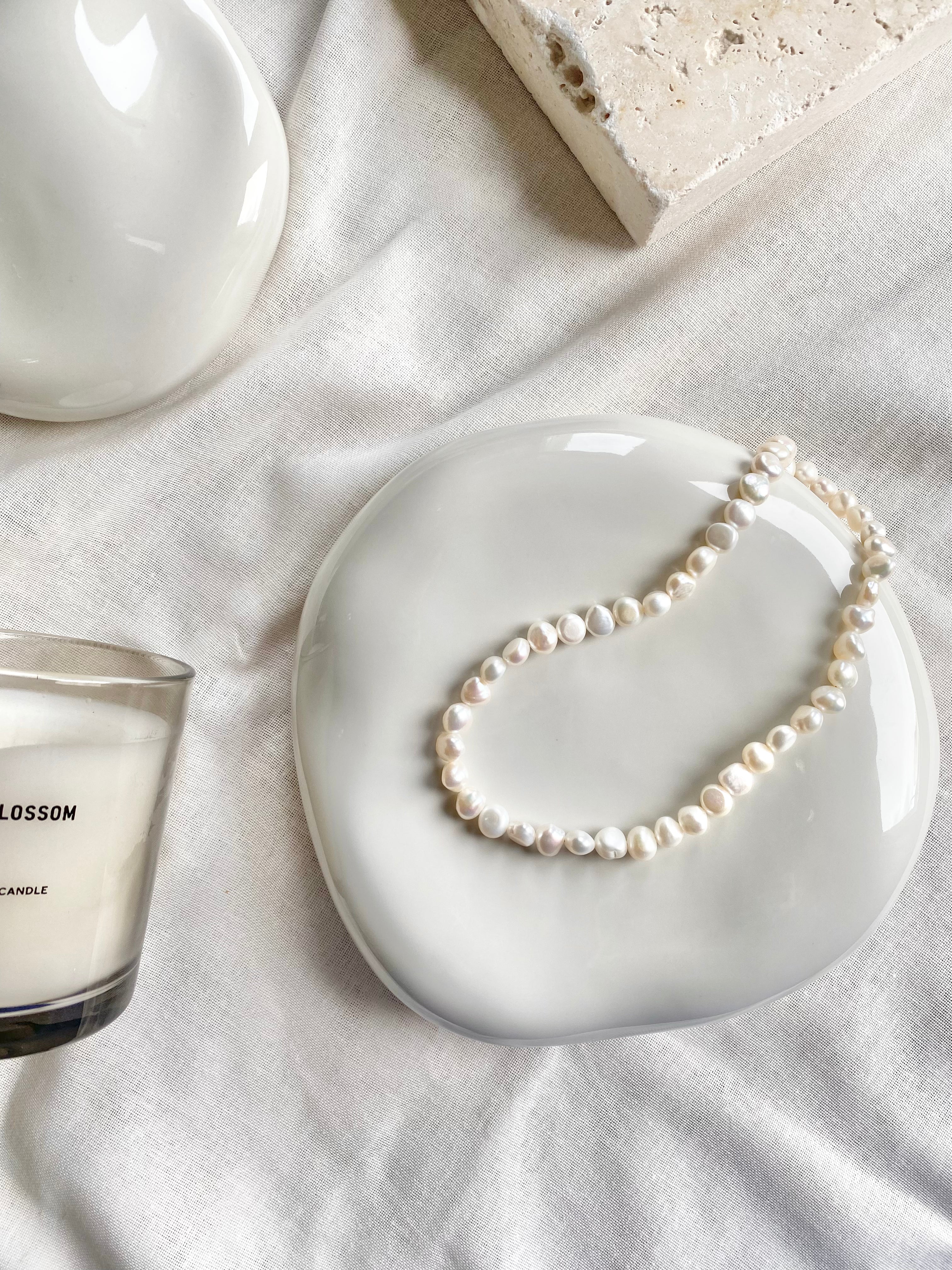 Big Pearl Choker | Kette mit Süßwasserperlen