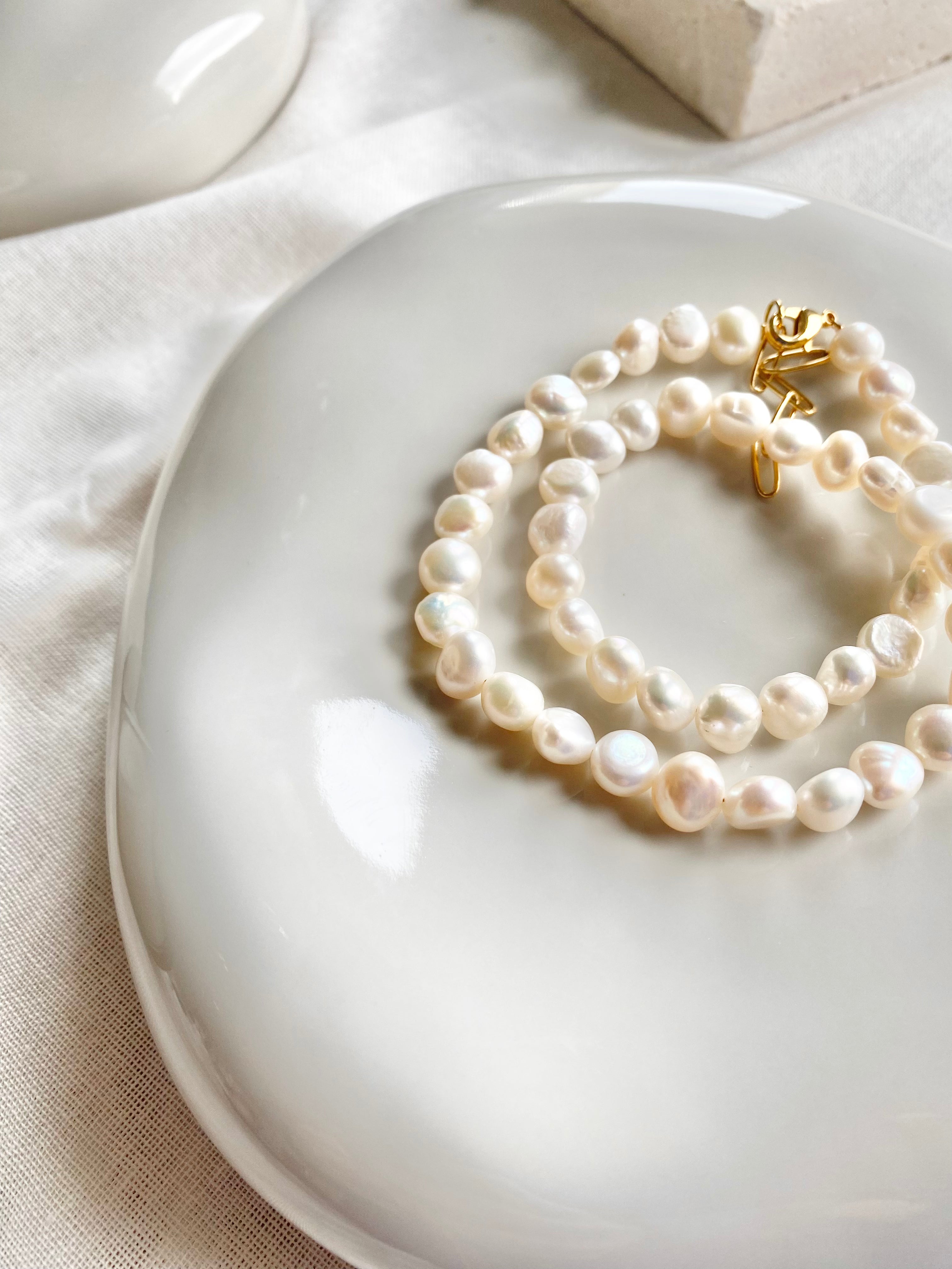 Big Pearl Choker | Kette mit Süßwasserperlen