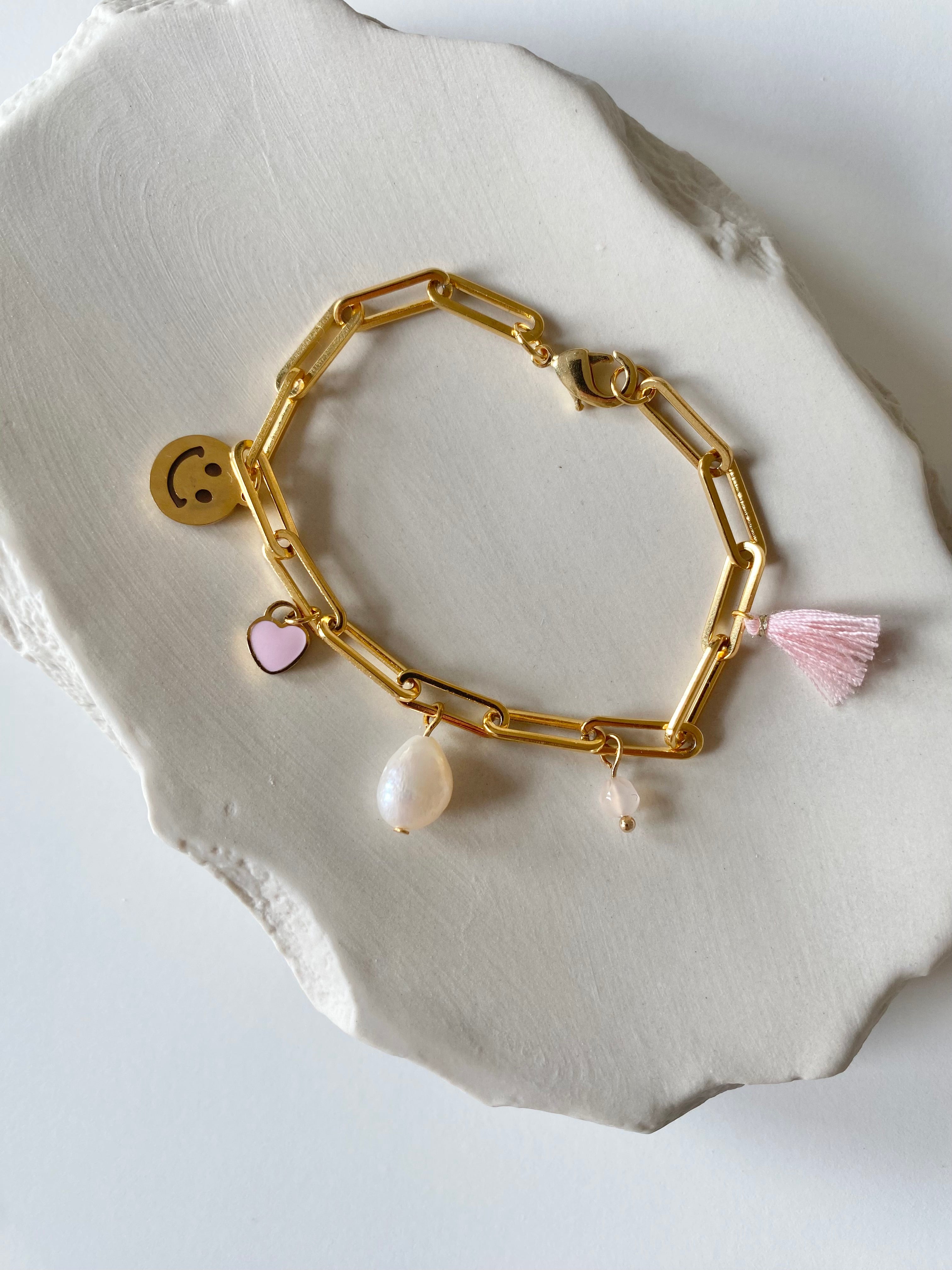 Sample Sale Bettel-Armband Rosa