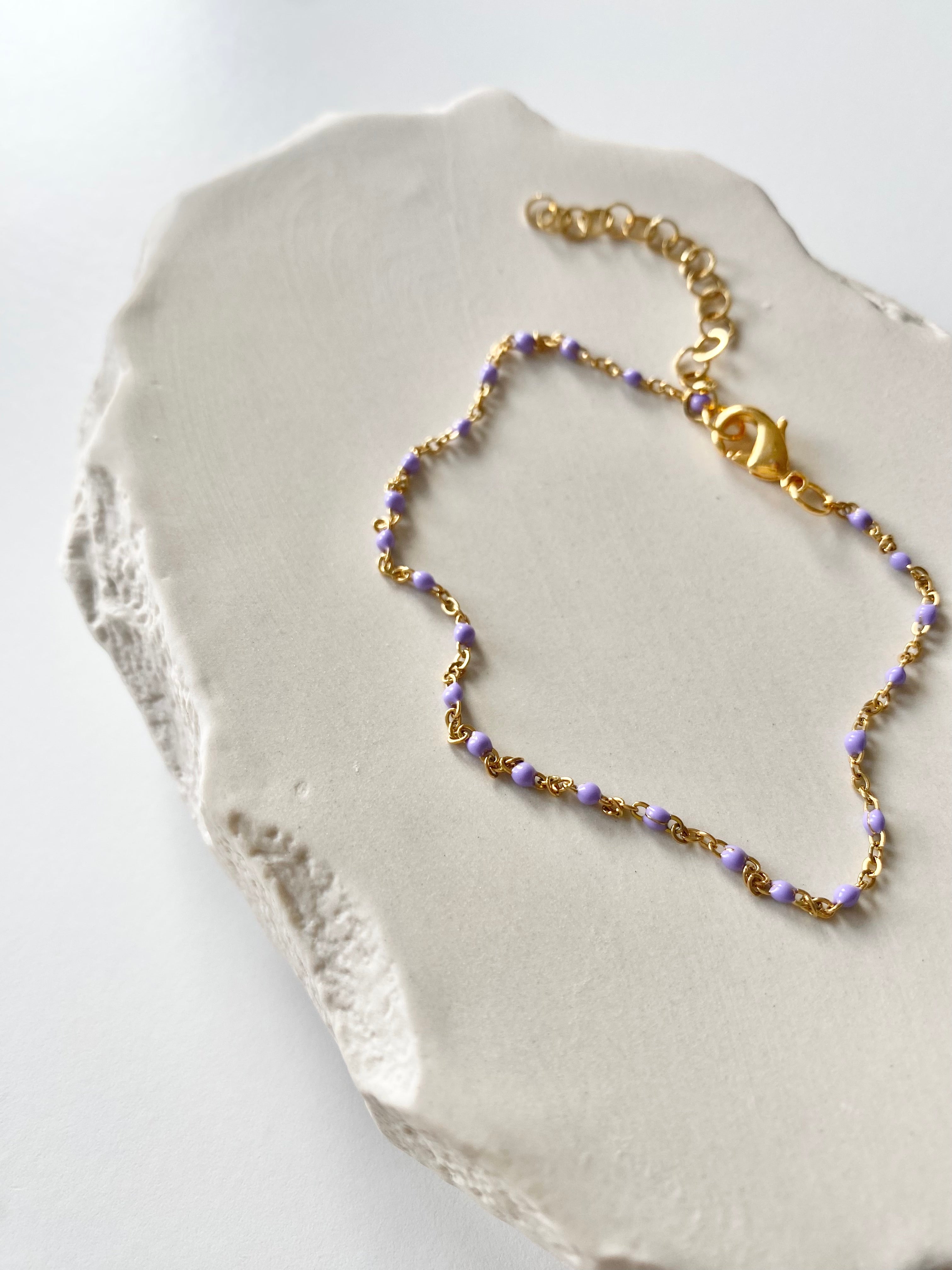 Gaia Anklet Flieder